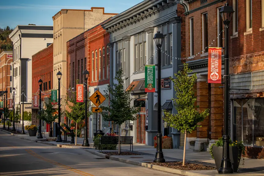 Businesses in Downtown Sevierville TN